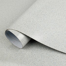 Vsmile Vinyl Flooring roll PVC Flooring roll, Floor Vinyl roll 39.3" W x 197" L Sheet Vinyl Flooring roll PVC 0.055inch Waterproof Thicken Carpet for Bathroom Living Room Bedroom Kitchen RV, Gray