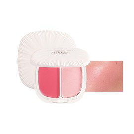 Blushers For Cheeks Make Up 2 In 1 Blush Highlighter Palette, Matte Shimmer Face Blush Palette Make Up Powder, Long-Lasting Sweat-Resistant Powder Blush & Highlighter for Women Natural Look
