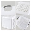 Anbers 4-Pack 72L Large Plastic Laundry Hamper Basket, White Dirty