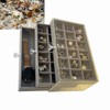 3 Tiers Jewelry Organizer Box Transparent Acrylic Velvet Lined Multi