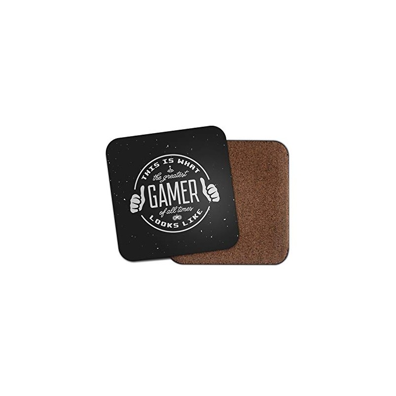 DestinationVinyl Greatest Gamer Coaster - Computer Gaming Games Brother Son