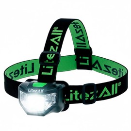 LitezAll Quattro 4 Mode LED Headlamp - Rechargeable Hands-Free Lighting for Camping & Hiking