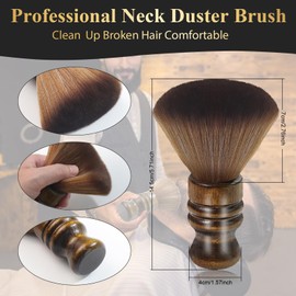 HEYMKGO Barber Comb,14PCS Hair Cutting Comb Set, Professional Salon Fine and Wide Tooth Comb, Barber Clipper Brush Duster Brush, Hair Clips, Rat Tail Teasing Combs for Styling