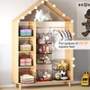 Sonyabecca 3-Tier Hanging Closet Organizer, Foldable Cabinet Wire Storage Basket