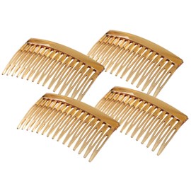 French Twist Hair Comb Set - 4PCS, Decorative Side Comb Clips for Women, Strong-hold Hair Accessories for Up-Do Styling, Bun Chignon, Perfect for Any Occasion
