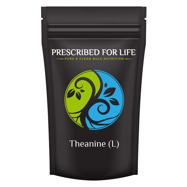 Prescribed For Life L Theanine Powder (Assay: > 99%) | Theanine Supplement to Support Natural Energy Levels | Amino Acid Powder | Vegan, Gluten Free, Non GMO (4 oz / 113 g)
