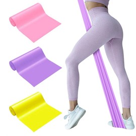 Bandas de Resistencia 3PCS, Banda Elástica 150cm Bandas de Ejercicio Super Bandas de Resistencia Ligas de Resistencia para Ejercicio Bandas Apilables Banda de Resistencia para Yoga (3PCS-1.5M)