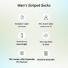 tiemart Men's Socks (Hot Pink and Orange Striped)