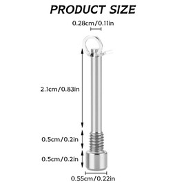 2 Pieces Bicycle Disc Brake Screws Titanium M4 x 31 mm Disc Brake Bolts Mountain Bike Disc Brake Rotor Bolt Screws for BMX Motorcycle Bicycle Mountain Bike Brake Caliper Accessories (Silver)