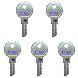 (5) CH501 - CH550 Toolbox Keys For UWS Bauer Better Built Delta Husky, Used on Truck Tool Box Lock RV Trailer Boats, Pre-cut Key Code: CH508
