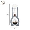 Nispira Iced Coffee Cold Brew Drip Tower Coffee Maker Wooden,