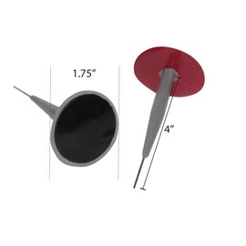 Patch Rubber Company 14041 1/4-Inch Pilot Wire Patch Plugs with 1-3/4-Inch Diameter Patch for Radial Tire Tread Puncture Repairs, (Box of 18)