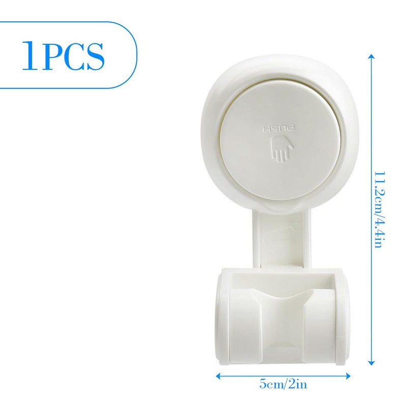 GLADFRESIT Suction Cup Shower Holder, Wall Mounted Removable Shower Head