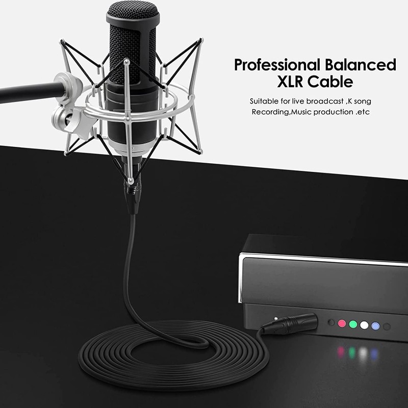 SHULIANCABLE Microphone Cable, XLR Male to XLR Female, Microphone Cable