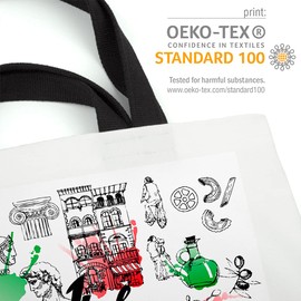 VOID Italy Colosseum Pisa Bag 33 x 33 x 14 cm 15 L Shopping Bag Shopper Shopping Bag, multicoloured, Casual