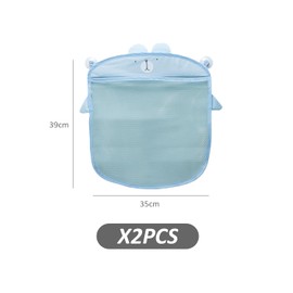 2 Pieces Bathroom Storage Mesh Bag, Bath Toy Storage, Bathroom Accessory Storage Bag, Bathroom Storage Net, Toy Storage Bag with Suction Cup, Storage Hanging Bags
