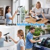 Window Vacuum Squeegee Cordless, 2000Pa Electric Window Cleaner Tool