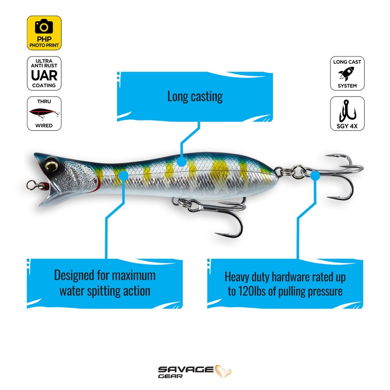 Panic Popper V2-Reef Runner-1oz-5.5in-Topwater