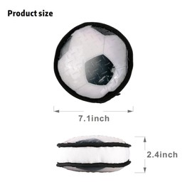 RGBRGB Durable Chew Toss Training Flat Ball for Dogs - Interactive, Teeth Cleaning, Durable TPR Toy