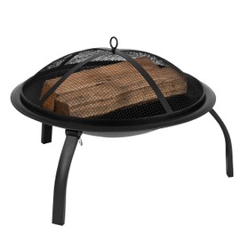 Flash Furniture YL-230-GG Outdoor Firepits, 22.5 Inches, Black