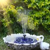 AISITIN 3.5W Solar Fountain Pump Built-in 1800mAh Battery, Solar Bird