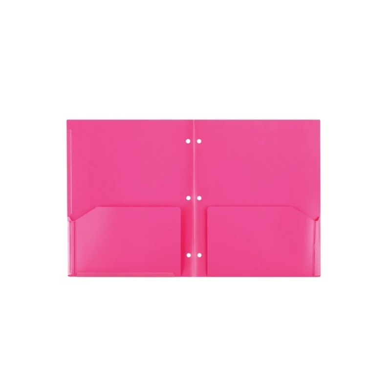 Five Star Customizable Plastic Folder 2 Pocket - Color Will