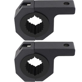 Kit de montaje de abrazadera de barra de toro horizontal, 2piezas de 1.5 pulgadas, 1.75 pulgadas, 2 pulgadas, luces LED de parachoques, luces de conducción todoterreno