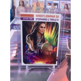 WWE Stephanie McMahon & Triple H Custom Star Fire Base Card #SF-5