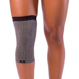 Zensah Compression Knee Sleeve - Relieve Knee Pain, Treat Runners Knee, Patella Support (X-Large, Heather Grey)