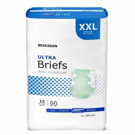McKesson MCK-Unisex Adult Incontinence Brief Ultra 2X-Large Disposable Heavy - 1 Bag