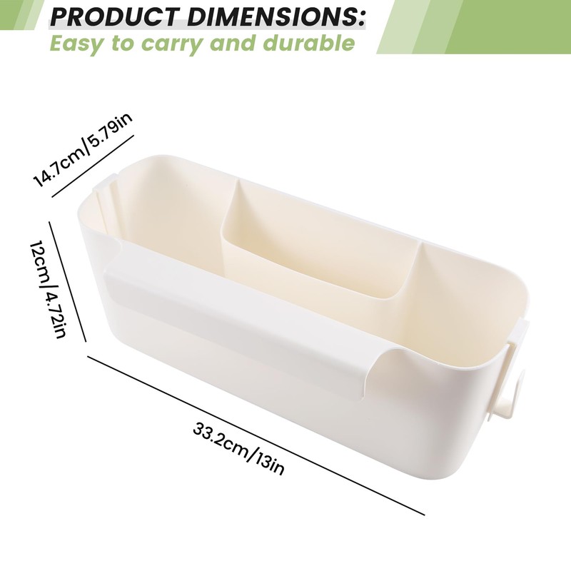 CeaHoify Bedside Bed Shelf Pockets Storage Holder to Storage Remotes