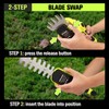 KITLUCK 8V Cordless 2-in-1 Grass Shear & Hedge Trimmer,Handheld Electric