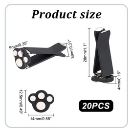 HOBBIESAY 20Pcs 1 Color Dog Paw Cat Paw Car Vent Clip Pet Lover Auto Air Exit Trim Funny and Cute Air Conditioner Vent Decoration Car Interior Air Conditioner Dining Room Bedroom Cafe Decoration