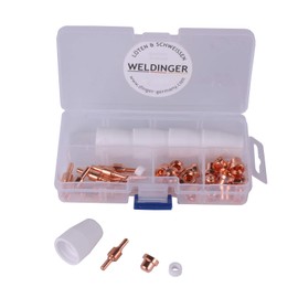 WELDINGER CUTSet1 Wear Parts Set 37 Pieces for Plasma Cutters PS 51/52/EPS 180 (Starter Kit Welding Accessories)
