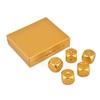 DS.DISTINCTIVE STYLE Aluminum Alloy Dice 5 Pieces 16mm Portable Metal