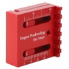 Woodworking Mini Gaps Gauge Aluminum Alloy Depth Measuring Sawtooth Ruler