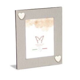 Mareli Fabric Linen Table Top Photo Frame 5x7 inch