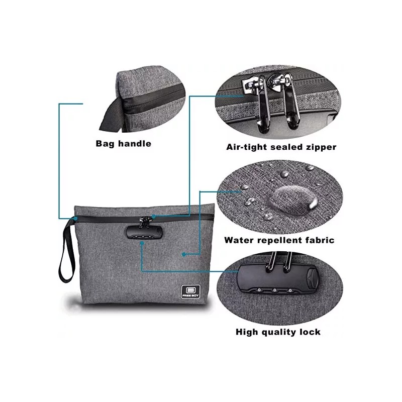 Free Boy Smell Proof Bags Set Durable Odor Proof Stash