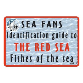 TRIDENT Waterproof Fish Identification Fan Deck with Swiveling Snap Hook, Red Sea