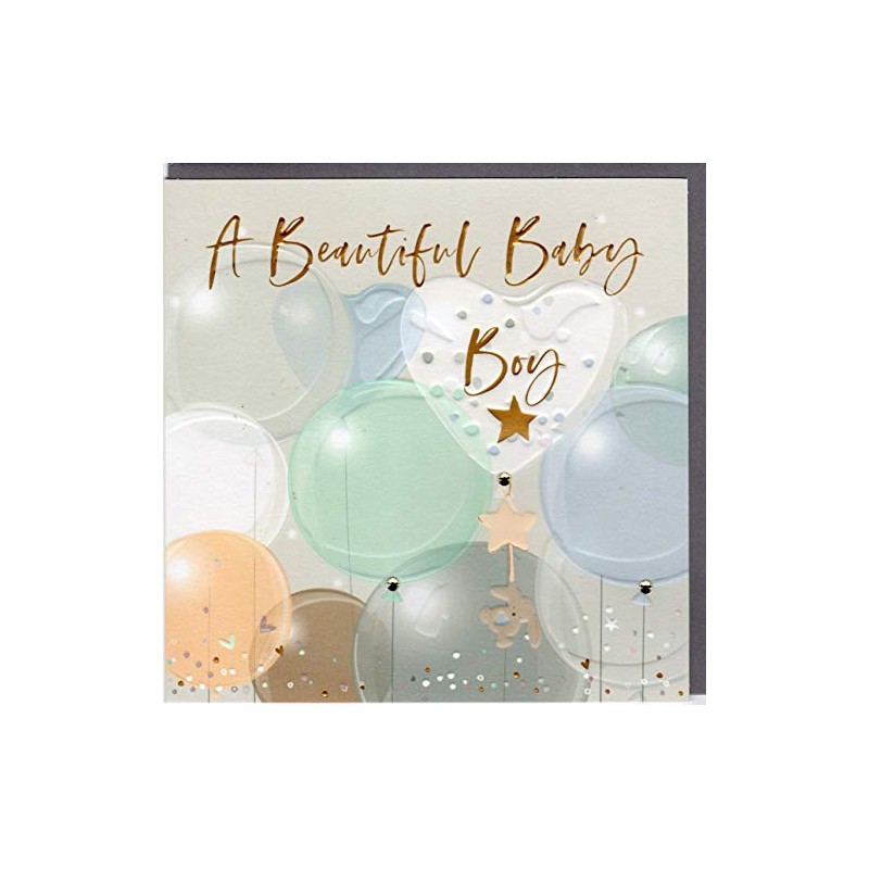 Belly Button Designs Beautiful Baby Boy Birthday Card