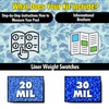 Freetime Fun Custom Pool Liner for Inground Pool. Oval, Grecian,