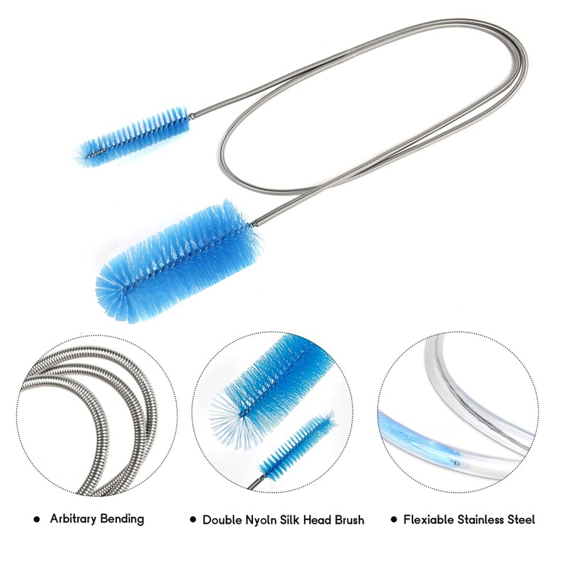 12 Pack Glass Tube Pipe Cleaner Brush Set, 17 Inch