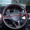 CHUSYYRAY 14 inch Black Car Steering Wheel Cover Leather With