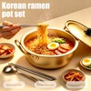 Korean Ramen Pot with Lid, Double Handle Ramen Cooking Pot
