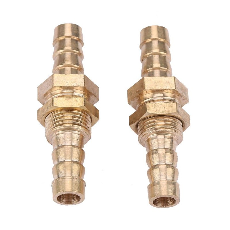 Pack of 2 Hose Nozzles, Brass Pipe Fitting Coupling Connection