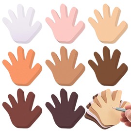 MixTeach 200 Pcs Hand Cutouts Assorted Color Paper Hand Shape Cut-Outs Blank Handprint Creative Paper Cutouts for Kids DIY Craft Art Project Home School Classroom Decorations Bulletin Board Decor