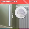 16 White Radiator Pipe Covers - Snap on 19.5cm PVC