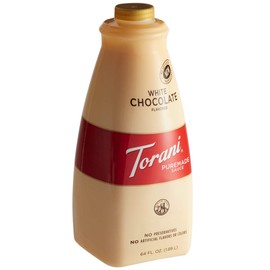 Torani Puremade Sauce, White Chocolate Flavor, GMO Free & Gluten Free, 64 Fl. Oz. 1.89 L