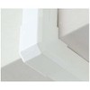 Inaba Denko MCO-75-W Cosmetic Plumbing Cover, Elevation Out Corner 90°,