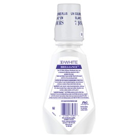 Crest 3D White Brilliance Alcohol Free Whitening Mouthwash, Clean Mint, 16.9 Fluid Ounce